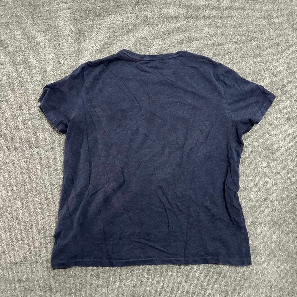 Polo Ralph Lauren T-Shirt Mens Size L Navy Blue Classic Fit Cotton Short Sleeve
